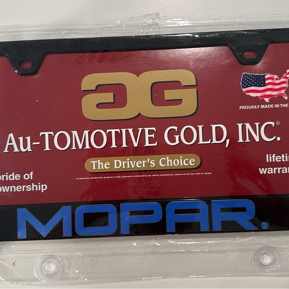 Au-TOMOTIVE GOLD License Plate Frame